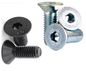 Flat Head Socket Screws Hi Tensile Zinc Plated and Black